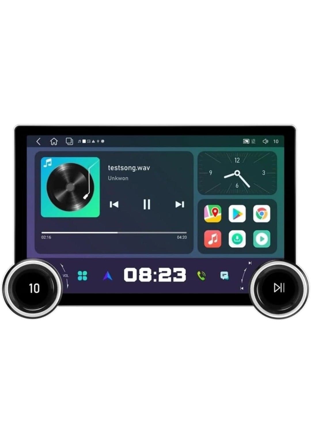 11.8 Inch Diamond 2K Car Android Screen Support Apple Carplay Android Auto Wireless Suitable For 9 Inch 10 inch Android Frame 4GB RAM Fast Interface Quick Boot AHD Camera Included