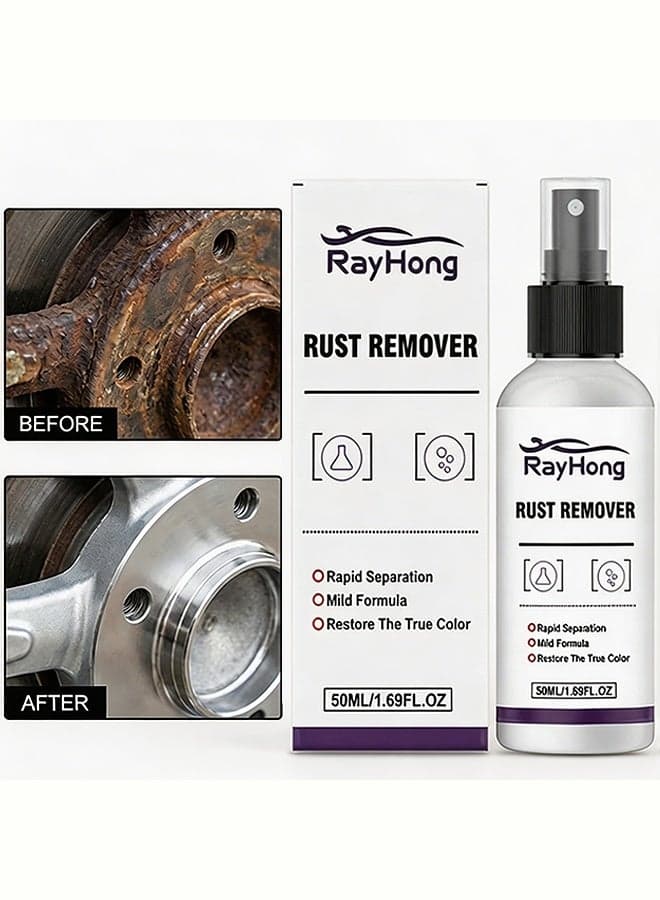 Automobile hub rust remover - Product for cleaning and rejuvenating the surface of automobile hubs, removing iron powder and rust stains. 50ml