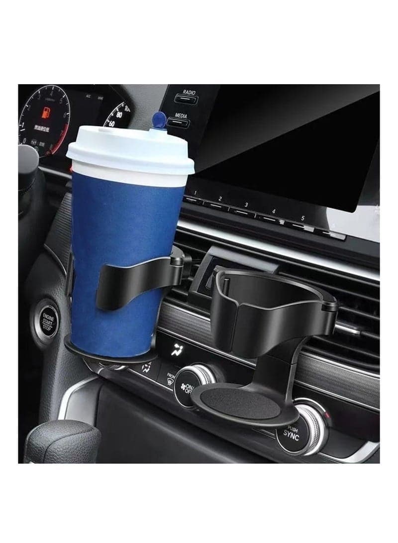 🚗Car Cup Holder, Universal Air Vent Drink Holder 💧Waterproof ABS, Adjustable & Stable Design for Coffee, Water Bottles, Juice & Tea – Fits Most Cars & SUVs