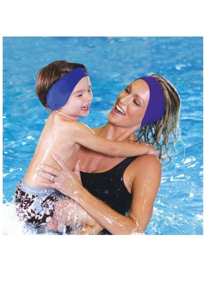 Size L 1 Pack Swimming Headband Ear Band Swimmer Ear Protection Elastic Neoprene Ear Guard And Hair Guard For Kids And Toddlers For Keep Water Out and Hold Earplugs In