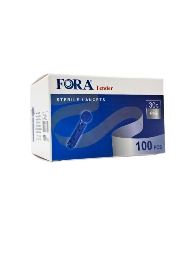 Fora Sterile Lancets Fine 100pcs 30G
