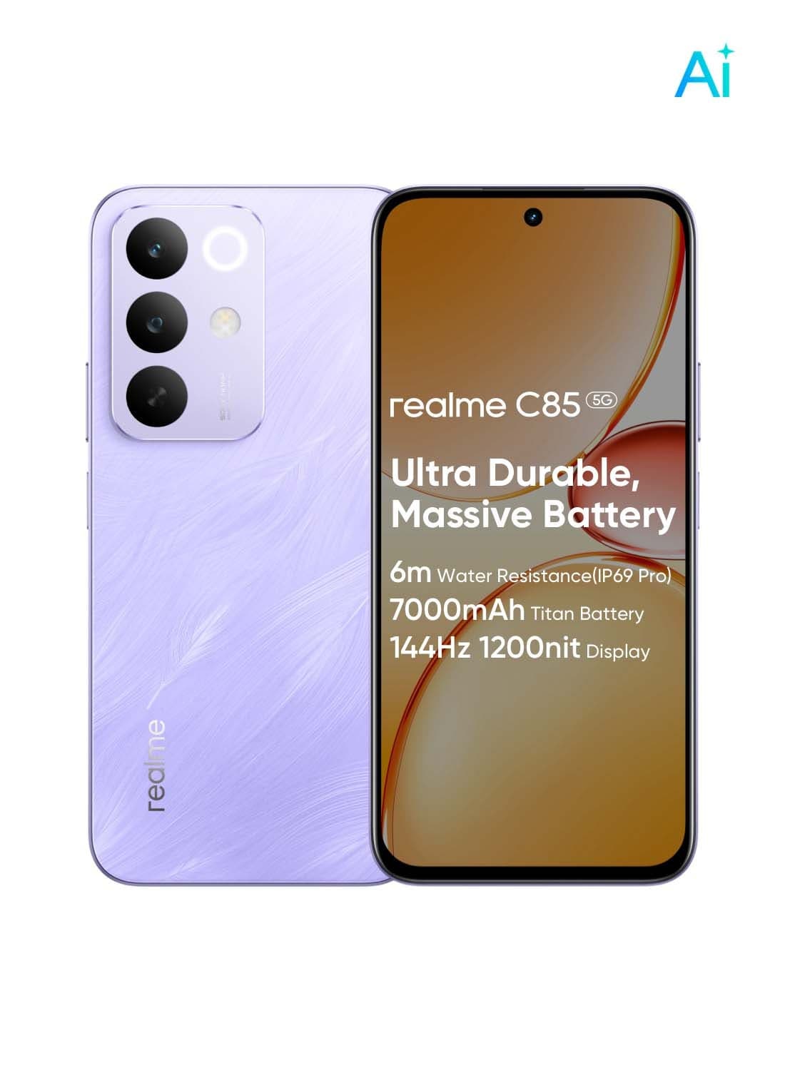 C85 5G Dual SIM 5G Parrot Purple 8GB RAM 256GB - International Version