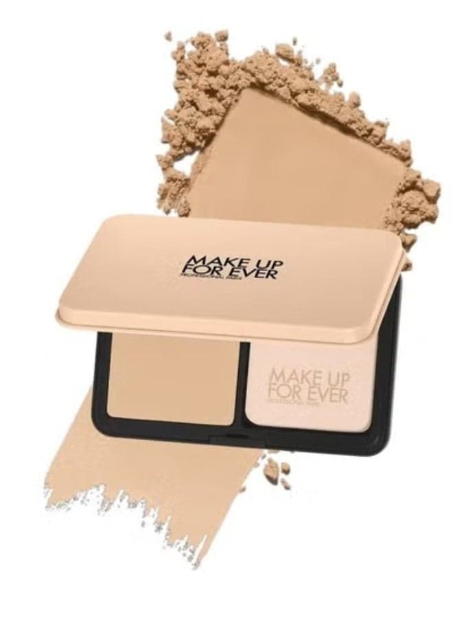 MAKE UP FOR EVER HD Skin Matte Velvet Blurring Foundation & Setting Powder 11g – Shade 1Y08 Warm Porcelain – For Fair to Light Skin Tones with Yellow Undertones