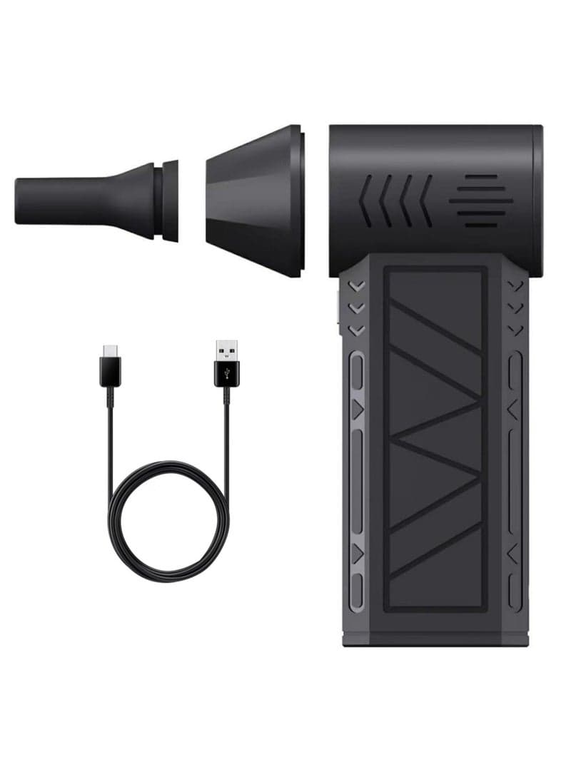 Compressed Air Duster Dust Blower Jet Dry Mini Blower 130,000 RPM Air Blower Super Fan Turbo Powered Portable Turbo Fan Vacuum Cleaner Portable Blower Violent Fan Electric Cordless Car Dryer