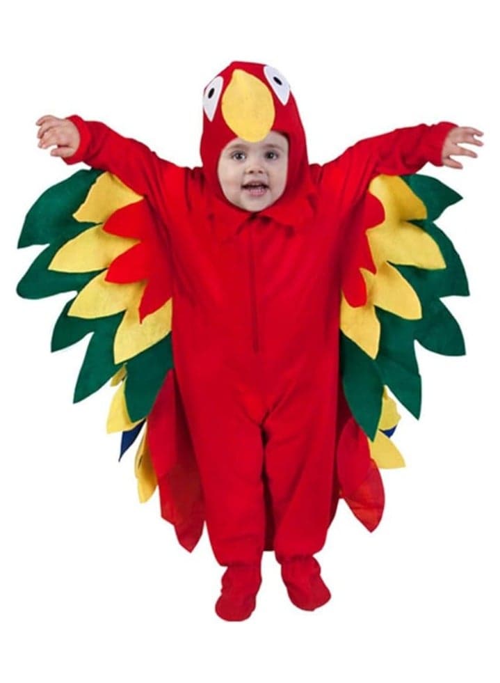 Al Aoyama Parrot Costume for Kids Toddler's Printed Jumpsuit Animal Costume One-piece