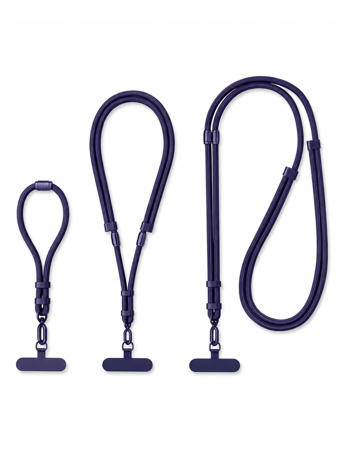 KeyAmor 3-in-1 Lanyard with Badge Holder Set - Adjustable Neck Strap, Wrist Strap and Crossbody ID Card Holder - Office, School and Event Employee Badge Lanyard with Detachable Clip - Unisex Design