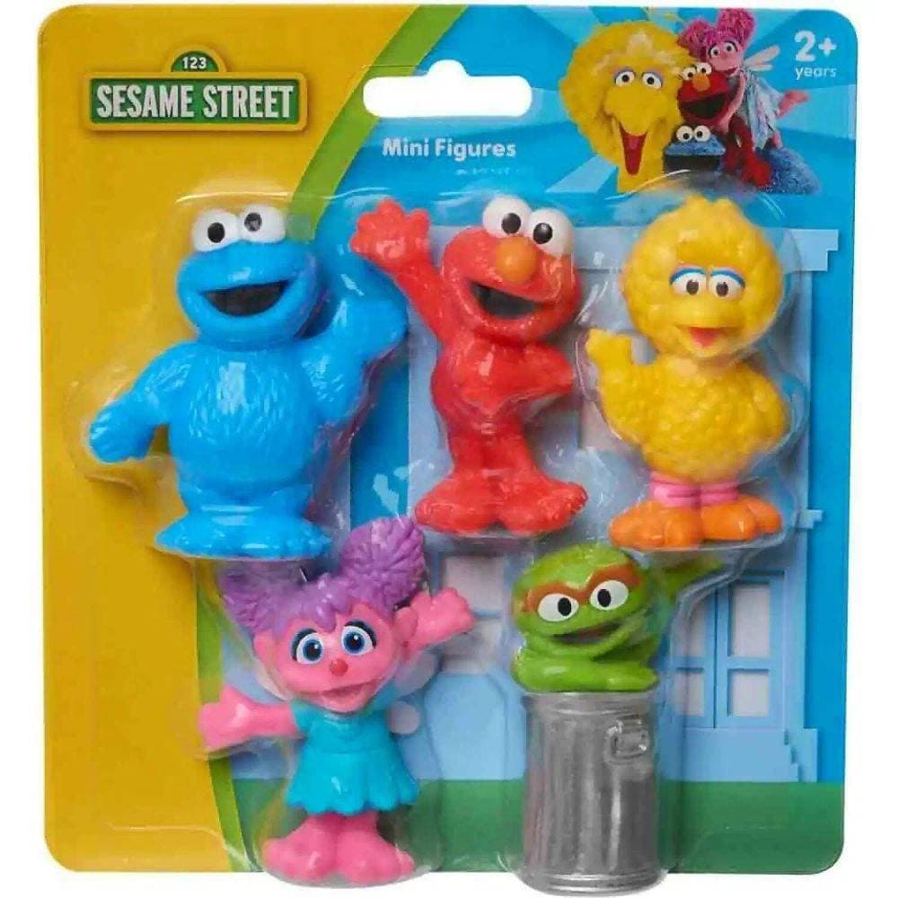Sesame Street Mini Figures Pack (6.35 cm, Pack of 5)