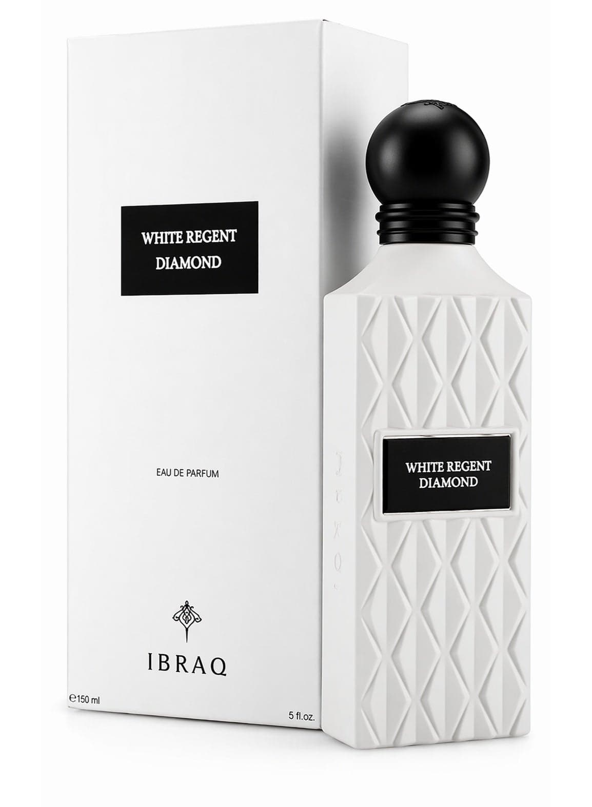 Ibrahim Al Qurashi White Regent Diamond EDP 150ml – Luxury Perfume for Men & Women
