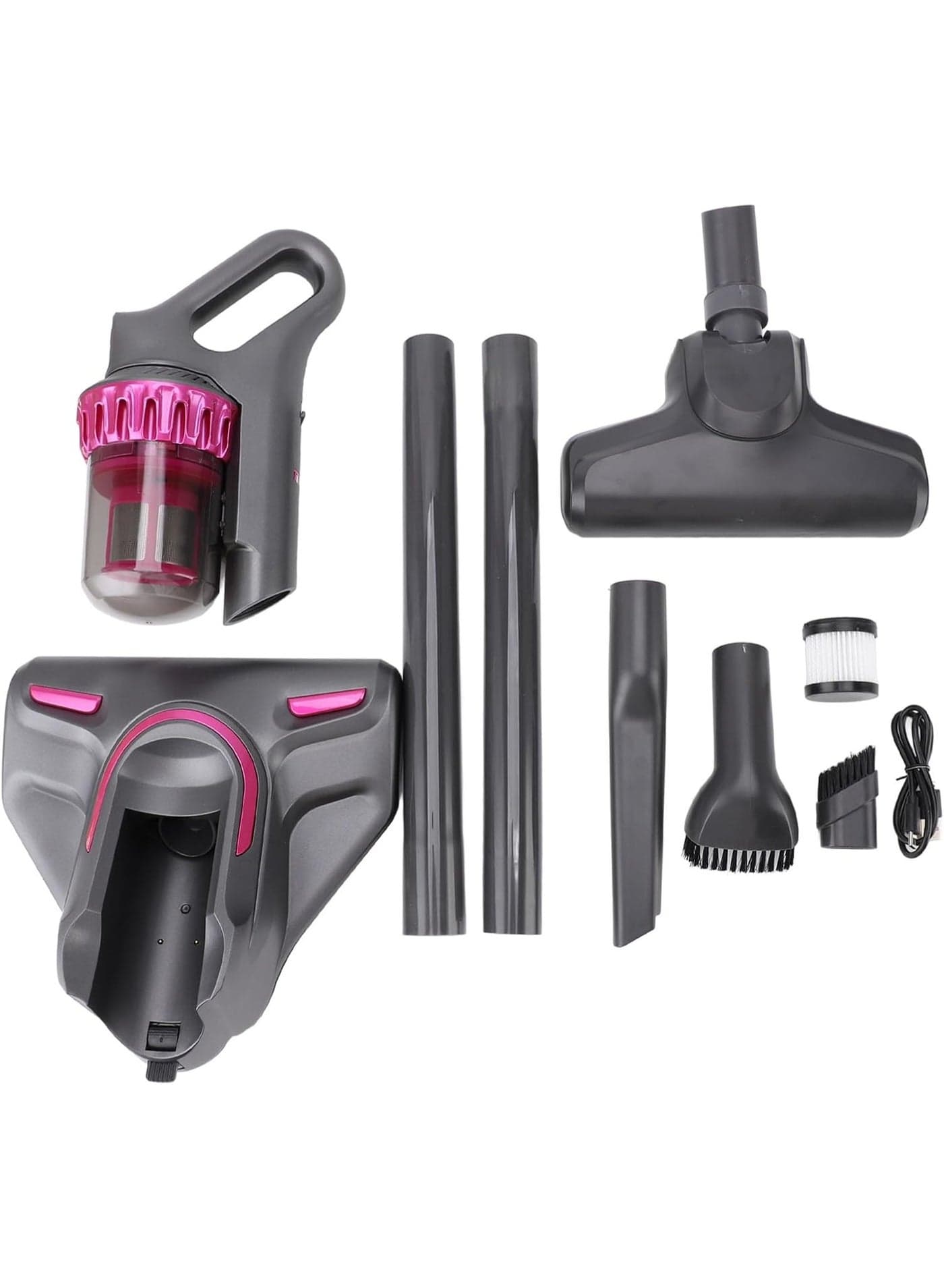 Cordless handheld vacuum cleaner, mattress vacuum with 10,000 Pa suction, faucet dust cleaner, 3-in-1 dual cyclone sofa vacuum
