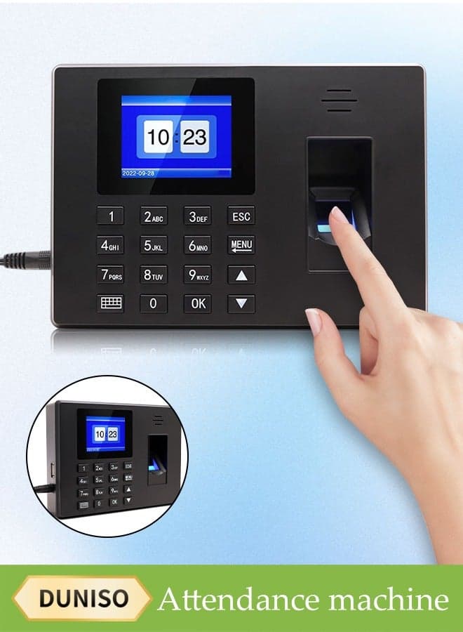 Intelligent Biometric Fingerprint Password Attendance Machine, Employee Sign-In Recorder, Clock-In Machine, Employee Intelligent Fingerprint Sign-In Reporting Machine, Attendance Clock