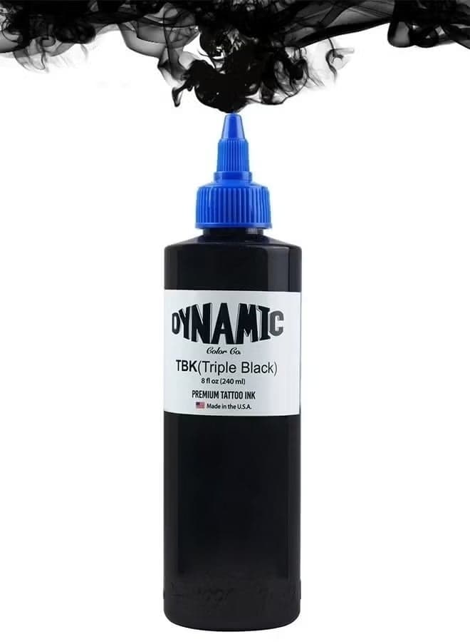 Dynamic Color Co Triple Black Premium Tattoo Ink Bottle 8oz
