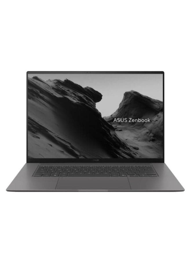 Zenbook 14 Laptop With 14 Inch 3K OLED (2880x1800) Display, AMD Ryzen AI 9 465 Processor/32GB RAM DDR5/2TB SSD/Windows 11 Home/ English/Arabic Gray