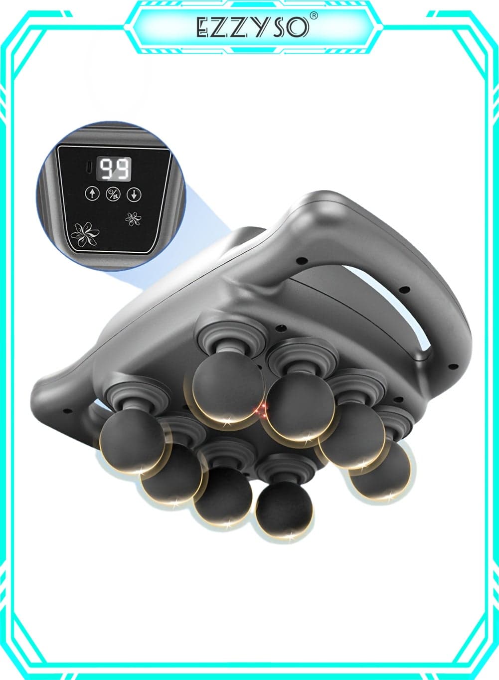 Massage Gun Percussion Deep Tissues Muscle Massager Gun Muscle Relaxation With 8 Heads Massage Device Portable Massager Device Multi Mode For Back Neck Pain Relief Muscle Relaxation