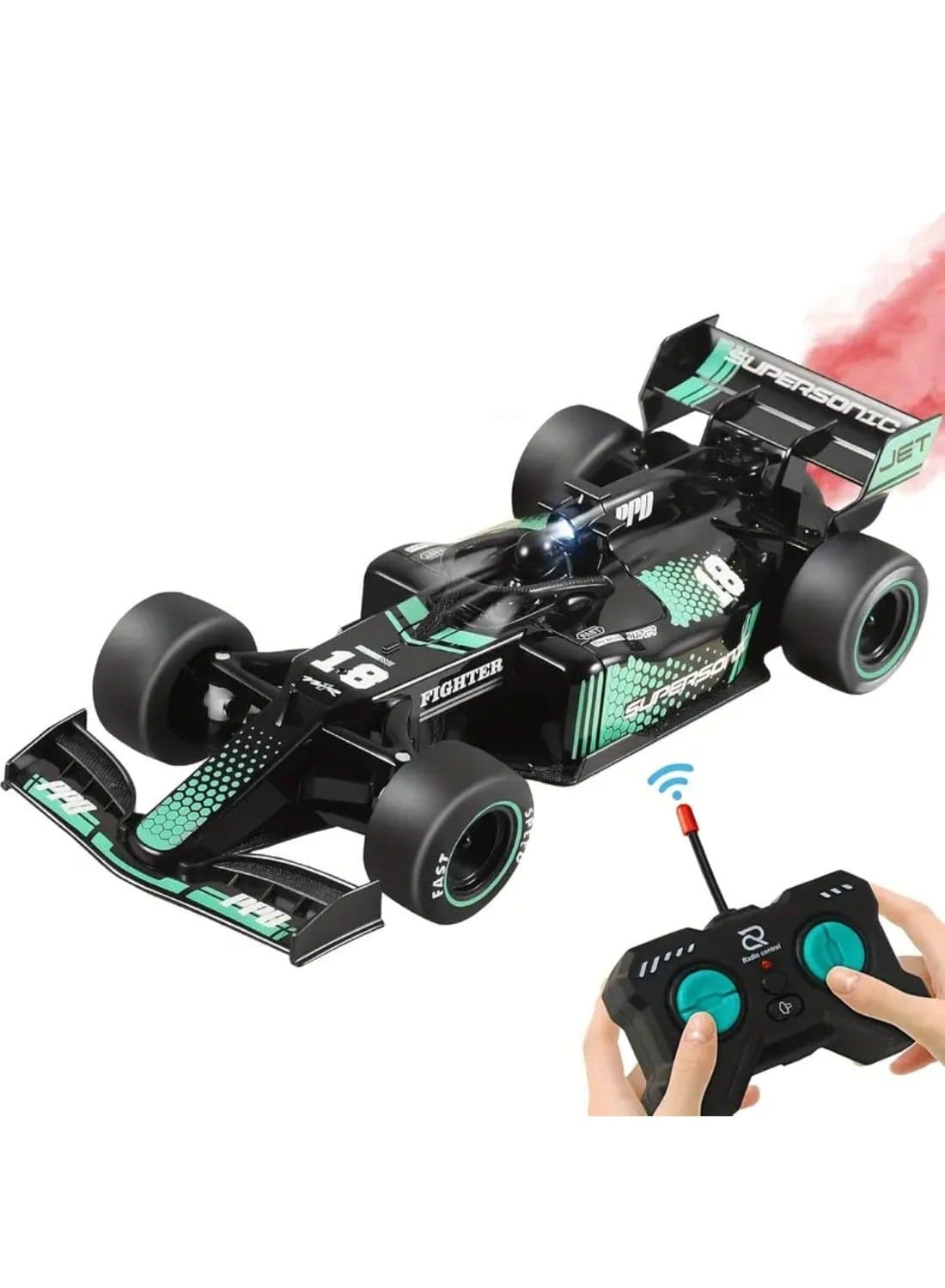 F1 Remote Control Car, 1:18 Rc Car for Boys Toys Age 3-13, Model RC Drift Cars Display Scale High-Speed Fast Hobby Racing Batteries Rotating Toy, Birthday Gift for Ages 3-13