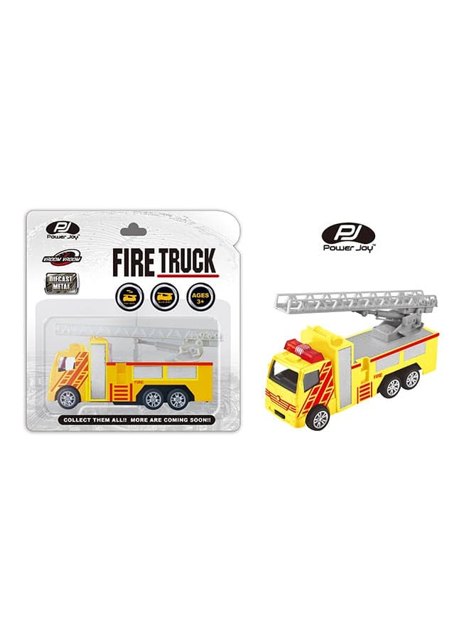 Power Joy Diecast Dubai Firetruck 1 Pc – Vehicle Playset Toy for Kids Ages 3+