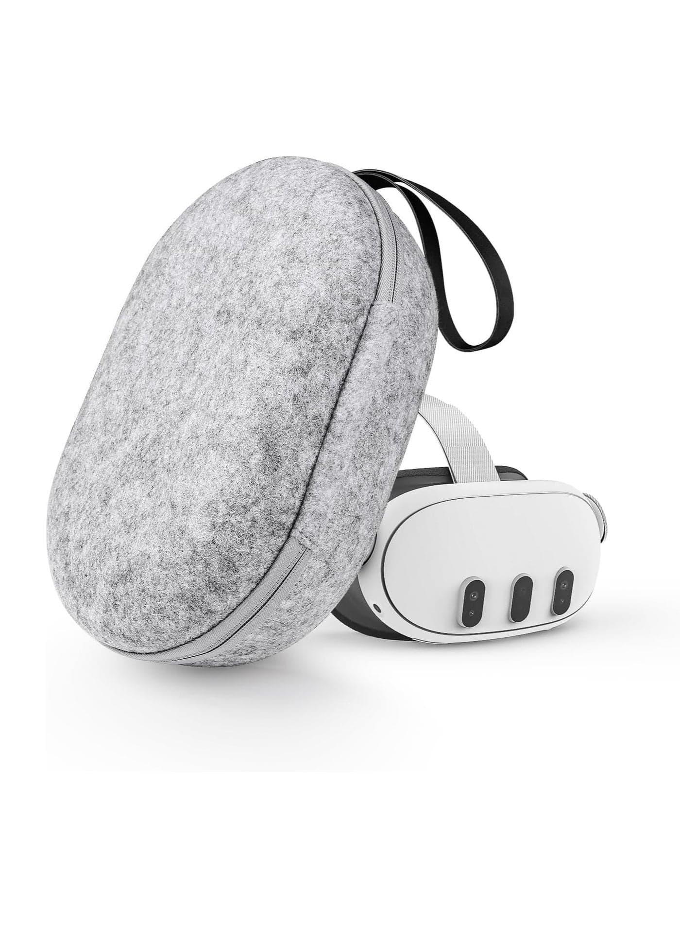 Carrying Case for Meta Quest 3 Handle Bag for Oculus Quest 3 Head Strap Touch Controller, Waterproof Portable Protection - Travel Pack Fit for Men Women (Grey Version 3)