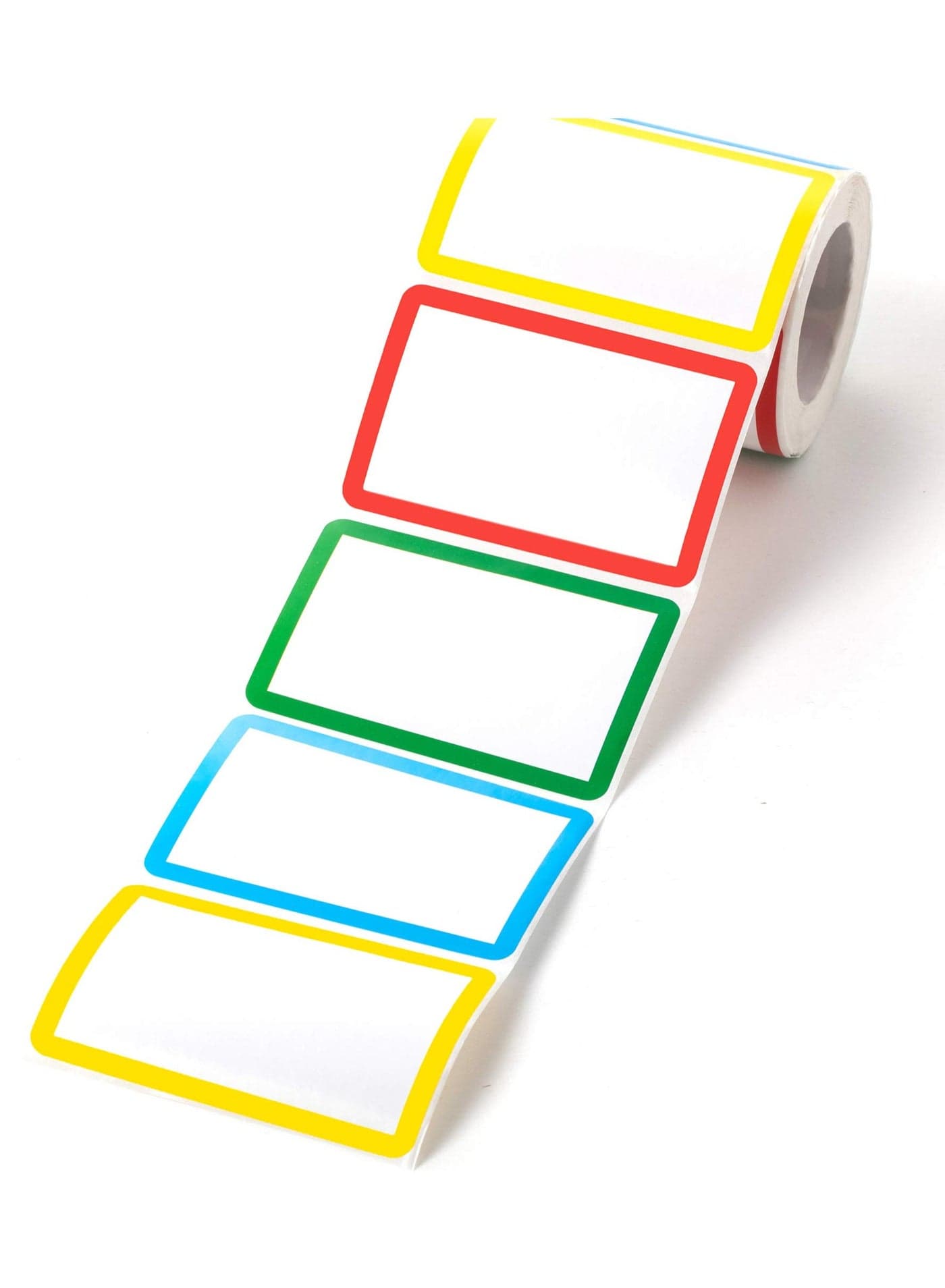 300 Pcs Adhesive Name Tag Labels Stickers, 5.8*9cm Colored Blank Name Tag Category Tags for Office, School, Meeting, Kindergarten, Teachers, Parties, Warehouses, Clothes and Mailing
