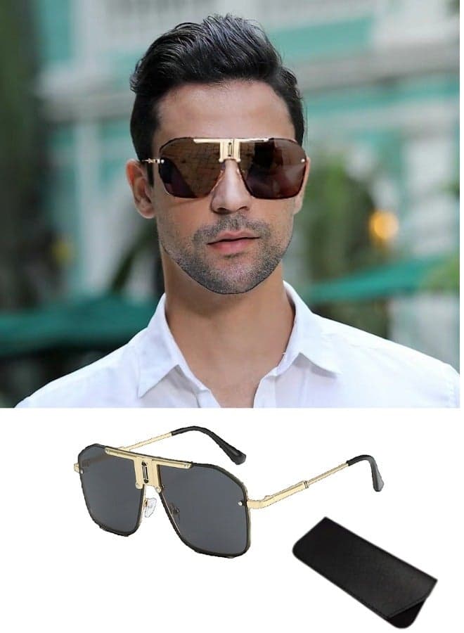 Square Sunglasses For Men Goggle Fashion Eyewear for Outdoor