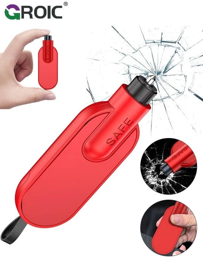 2 IN 1 Safety Hammer Emergency Car Escape Tool Seat Belt Cutter and Glass Window Breaker Portable Life-Saving Artifact with A Piece of Test