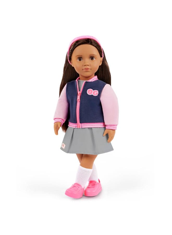 Doll w/ School Outfit and Bomber Jacket, Marisol