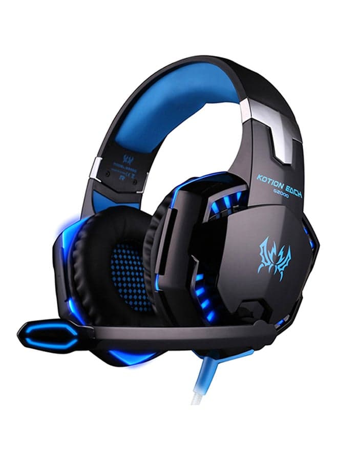 G2000 Wired Over-Ear Gaming Headset With Mic For PS4/PS5/XOne/XSeries/NSwitch/PC