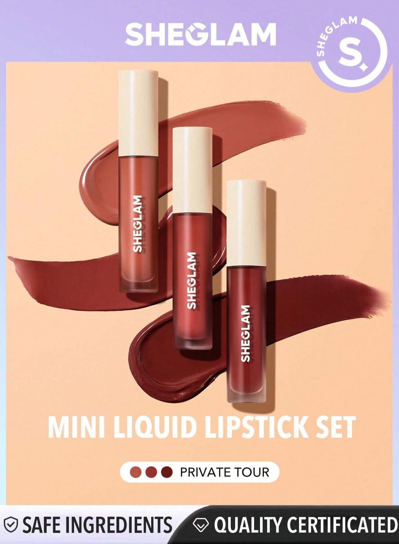 Matte Mini Liquid Lipstick Set of 3 Private Tour