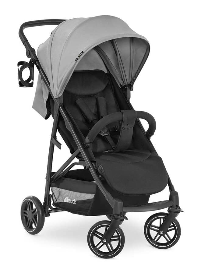 Rapid 4R Plus Stroller – Grey – From Birth to 25 kg - 4 Years – Lightweight Foldable Pushchair with Suspension, Adjustable Backrest & Large Wheels