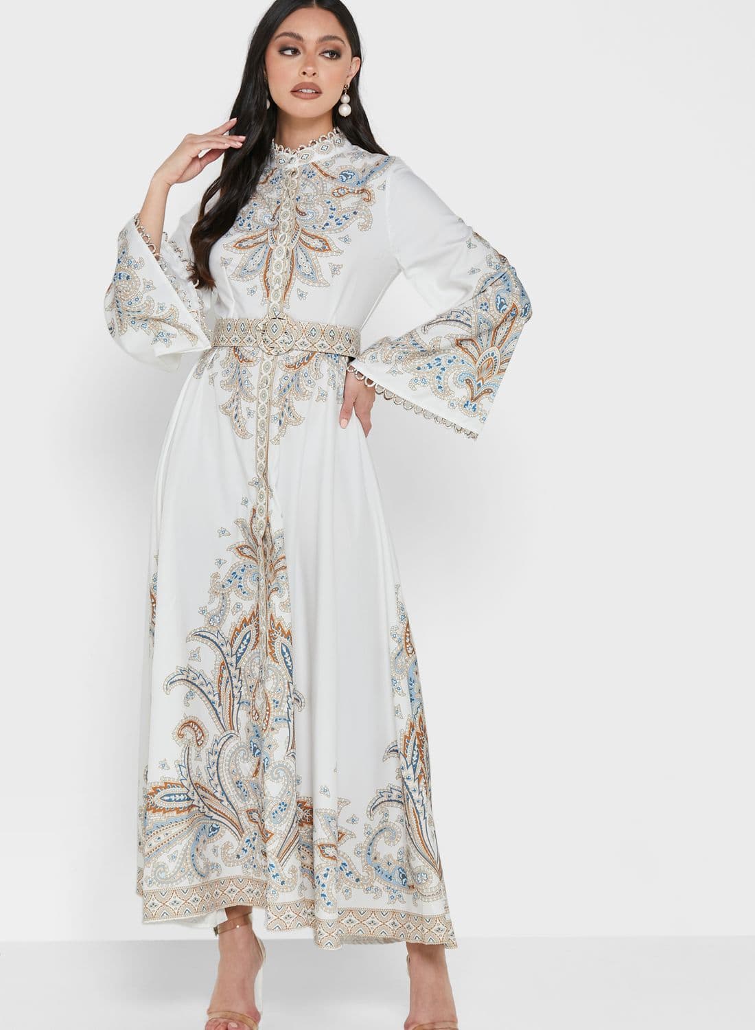 Paisley Print Maxi Dress