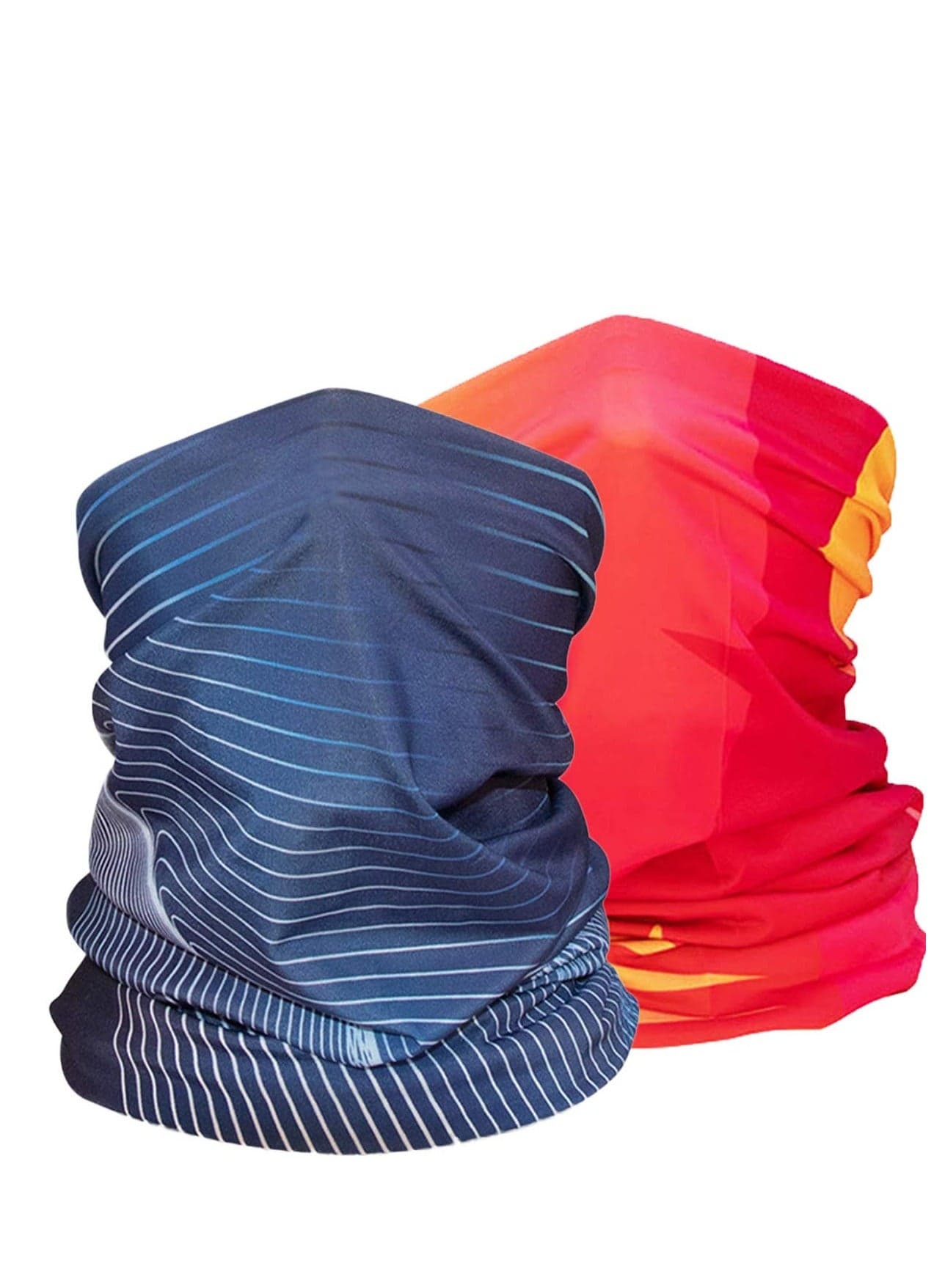 Breathable Bandana Face Mask - Summer Cool Neck Tie Scarf for Dust Protection and Sun Safety, Ideal for Outdoor Activities like Fishing, Cycling, and Running (Set of 2)