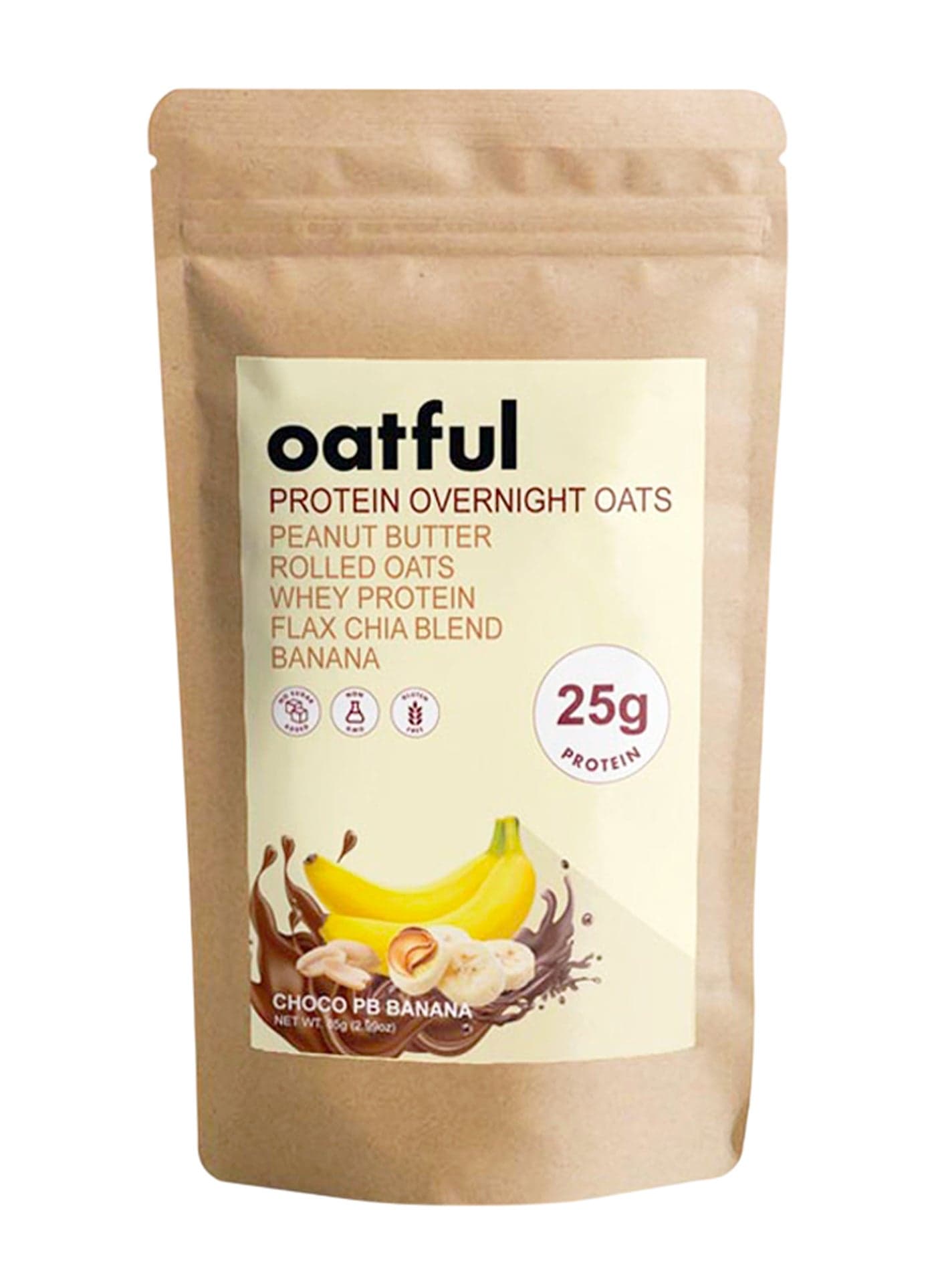 Chocolate Peanut Butter Banana Overnight Oats Mix