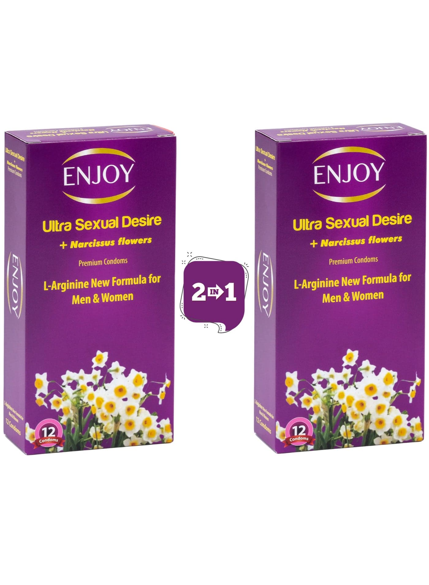 Narcissus Flowers Premium Condoms 24 Pcs