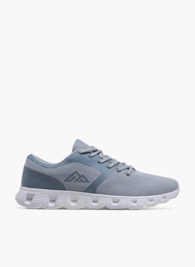 Textured Lace-Up Sports Shoes