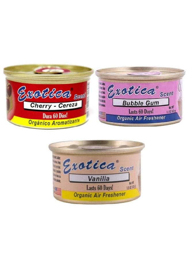 Organic Air Freshener - Pack of 3