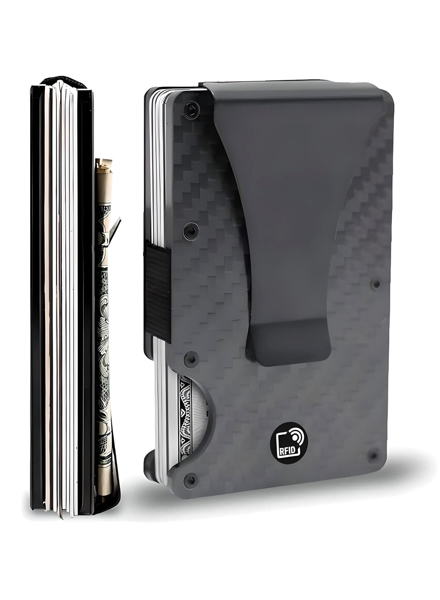 Carbon fiber Credit card holder money clip wallet