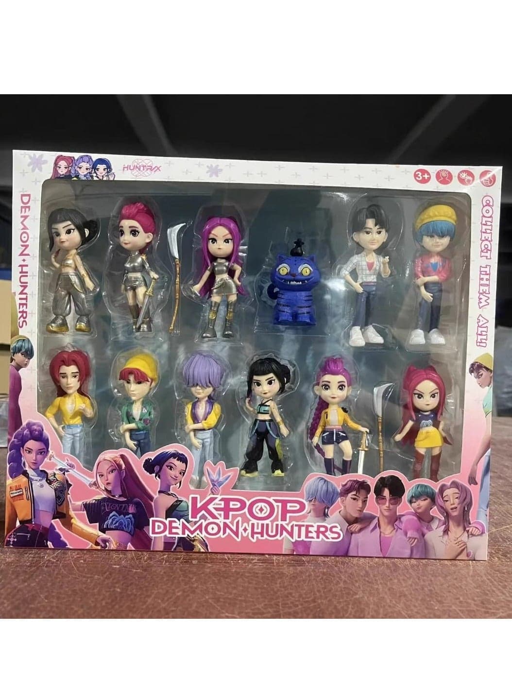 Figures Kpop Demon Hunters Action Figure Home Decor Desk Ornament For Hunters Fans 12 pcs set