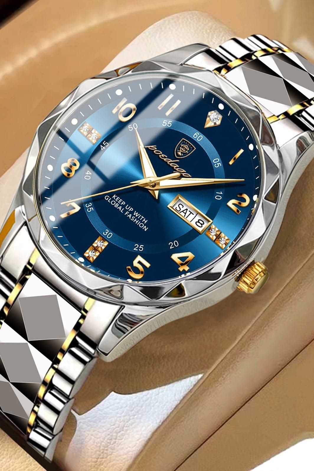 Man Watch,Watches for Men ,Luxury Men Quartz Watch Waterproof Date Week Luminous Wristwatch Stainless Steel Men's Watches 41mm