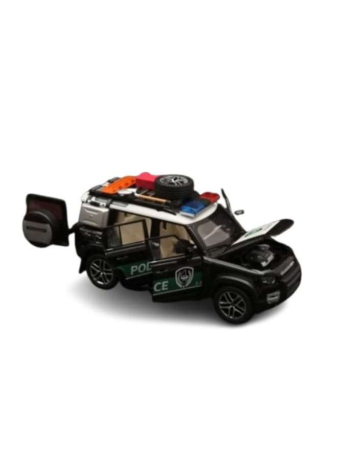 1:24 Scale Police SUV Model – Premium Quality Diecast Metal Toy Car with Pullback Action & Realistic Detailing