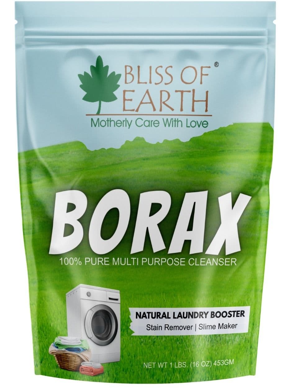 Bliss of Earth Borax Powder 453g | Multi-Purpose Cleaning Booster, Laundry Enhancer, Household Utility Powder | Fine Quality Sodium Borate for DIY & General Use