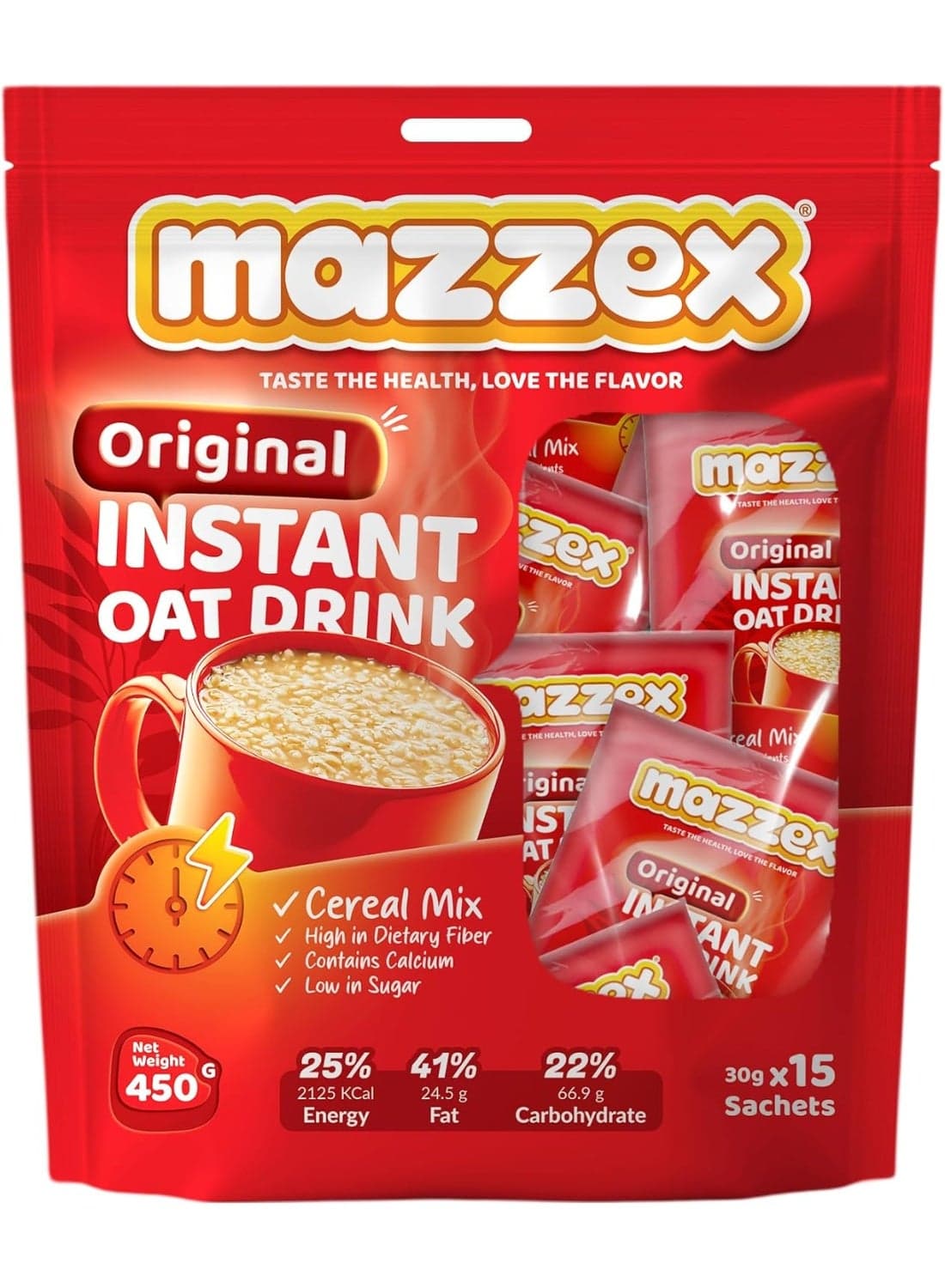 Instant OAT Drink Original – 30g × 15 Sachets per Pack (450g)