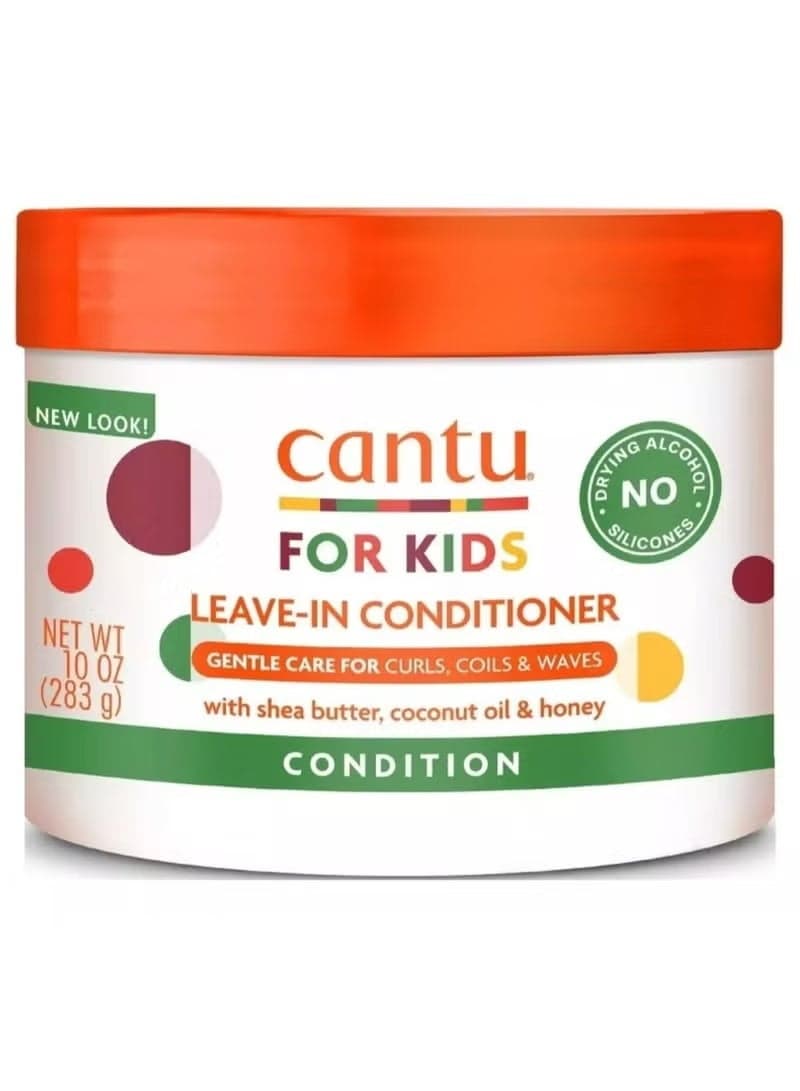 Cantu Care for Kids Leave-In Conditioner 283g | With Shea Butter, Coconut Oil & Honey | Hydrates, Softens & Strengthens Curls | Gentle Hair Detangler for Kids