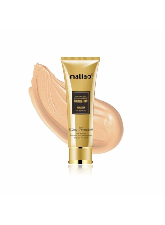 Age-Defying Intense Foundation Spf 30 - Radiant Youth (Natural Beige) | Full Coverage | Cream Finish | For All Skin Types