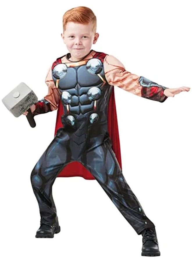 Brain Giggles Avengers Thor Costume For Kids Party Superhero Dress-Up Theme Party Roleplay