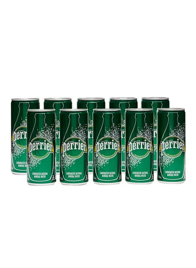 Perrier Sparkling Water Slim Can 250 Ml Promo Item Special Price 10 X 250 Ml