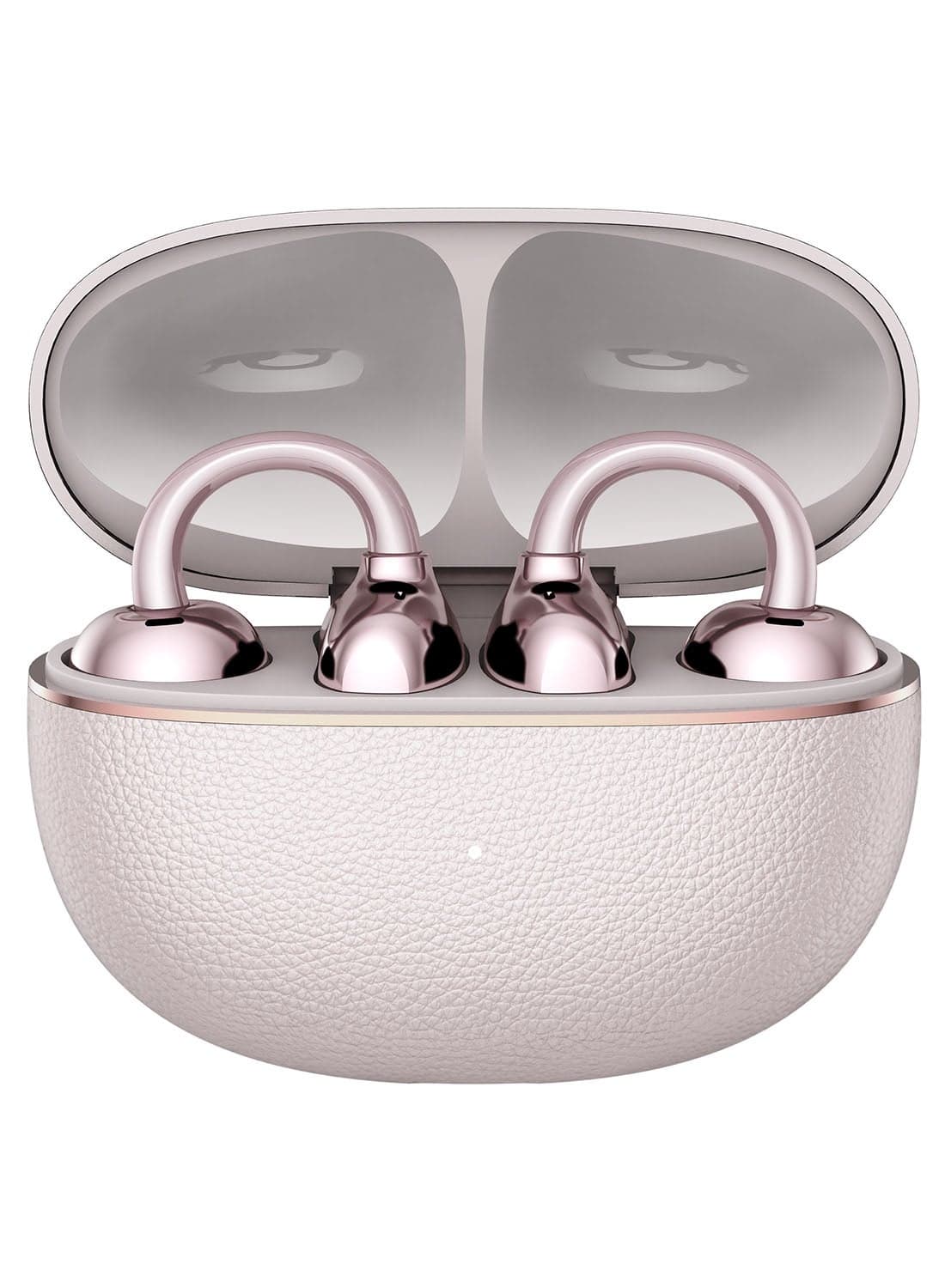 Choice Earbuds Clip 2 Pro, Open-Ear Wireless Earphones with Titanium Arch Bridge 2.0, 44-Hour Battery Life, 12mm Dual-Magnetic Drivers, Wireless Charging Support, IP54 Water Resistant - Rose Gold