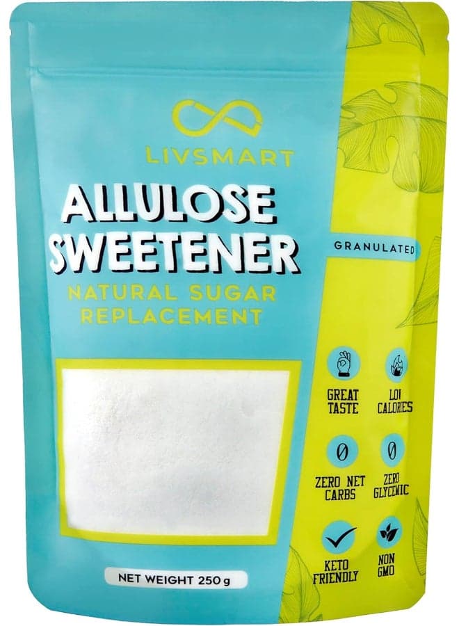 Livsmart Allulose Sweetener Powder, Low Calorie Sugar Alternative (250g)