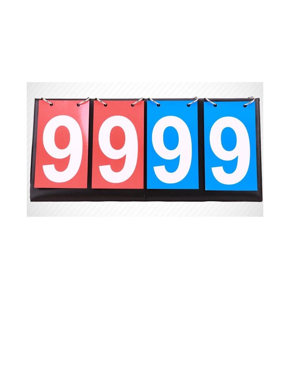 4-Digit Portable Desktop Scoreboard Flipper, Volleyball, Basketball, Table Tennis, Football And Other Sports Scoreboards