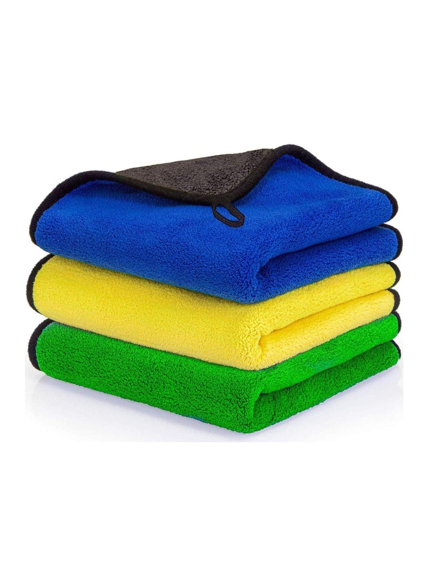 3pcs Microfiber Car Drying Towel for Car Cleaning and Detailing, Double Sided, Extra Thick Plush Microfiber Towel Lint Super Absorbent Detailing Towel for Car, Windows, Screen and Kitchen