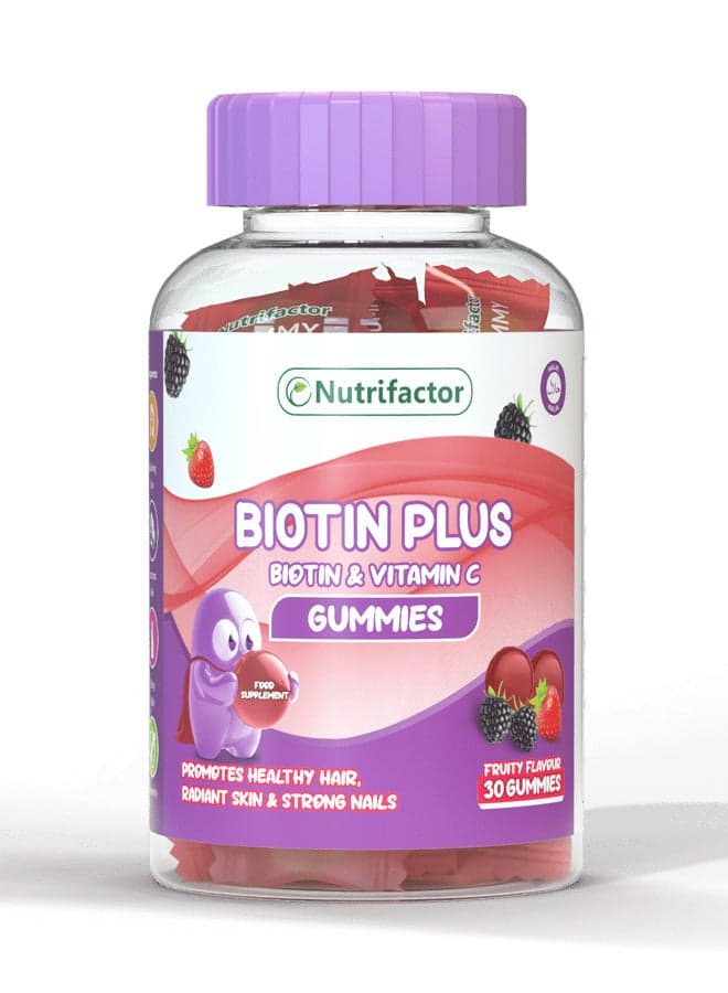 Biotin Plus - Biotin 2500 mcg - Healthy Hair, Radiant Skin & Strong Nails (30 Gummies)