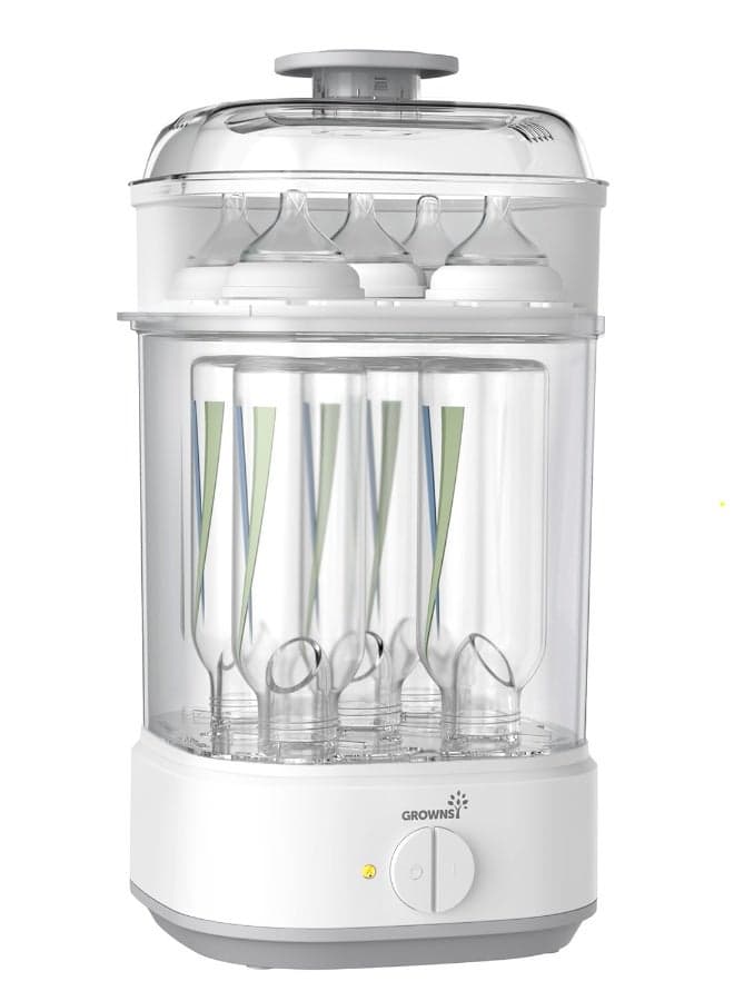 Bottle Sterilizer, Baby Bottle Steam Sterilizer, Electric Baby Bottle Sanitizer with Timer for Baby Bottles, Pacifiers, Pump Parts