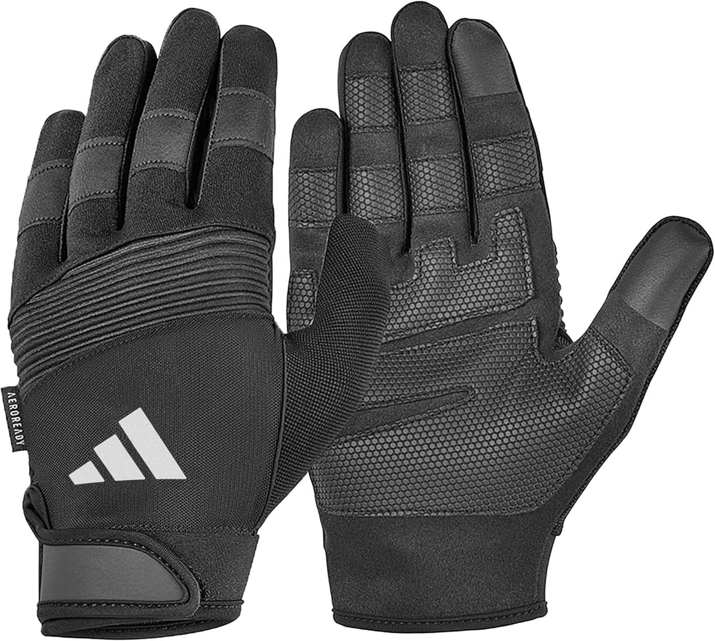 adidas Full Finger Performance Gloves - Grey